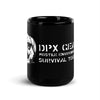 Hostile Environment Survival Tools Logo–Black Glossy Mug - DPx Gear Inc.