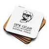 Mr. DP and Lettering Cork-back coaster - DPx Gear Inc.
